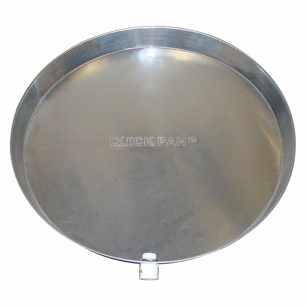 GRAINGER QP-26 Water Heater Pan, Aluminum, 27.75 Inch Od, 26 Inch Id, 2.5 Inch Overall Dp | CR3CPA 13G669