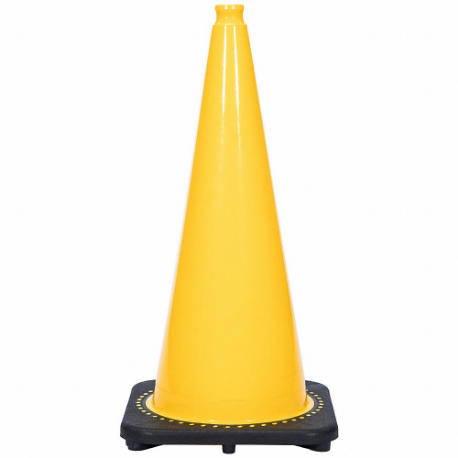 GRAINGER RS70032C-YELLOW Traffic Cone, Not Approved for Roadway Use, Non-Reflective, Grip Top With Black Base | CQ7QZQ 53WN63