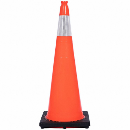 GRAINGER RS90045CT3M6 Traffic Cone, Day or Low Speed Roadway 40 MPH or Less, Reflective, 36 Inch Cone Height | CQ7QYQ 53WN72