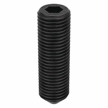 GRAINGER SDSS0380125FP-PK100 Socket Set Screw, 3/8-24 Thread Size, 1 1/4 Inch Length, Alloy Steel, 100 PK | CQ4MDF 5YNY6