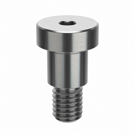 Shoulder Screw, 10-32 Thread Size, 1/4 In Shoulder Lg., 1/8 In Head Ht., 3/8 In Head Dia.