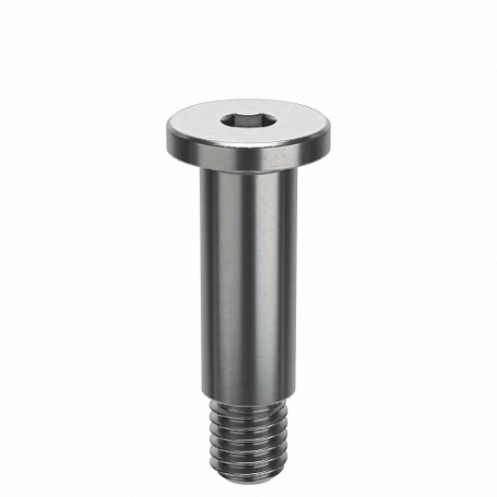 GRAINGER STR402M6X16HUL Shoulder Screw, M5-0.80 Thread Size, 6 mm Thread Length, 16 mm Shoulder Length, Plain | CQ4NLF 45GD98