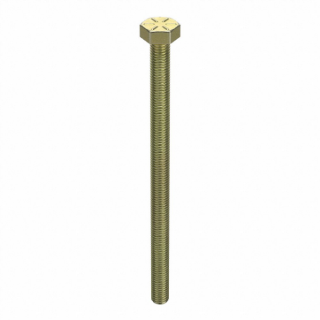 GRAINGER TAPG8ZY14284 Hex Head Cap Screw, Steel, Grade 8, Zinc Yellow, 1/4 28, Fine, 4 Inch Length | CQ6XLY 30Z742