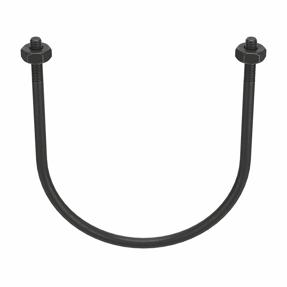 GRAINGER U17242.050.0600 U-Bolt 1/2-13 6 Inch Steel Black Oxide | AH3LCH 32TH77