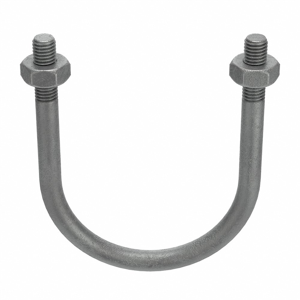 GRAINGER U17244.050.0350 U-Bolt 1/2-13 3-1/2 Inch Steel Hot Dipped Galvanised, 5PK | AG2KJX 31KF88
