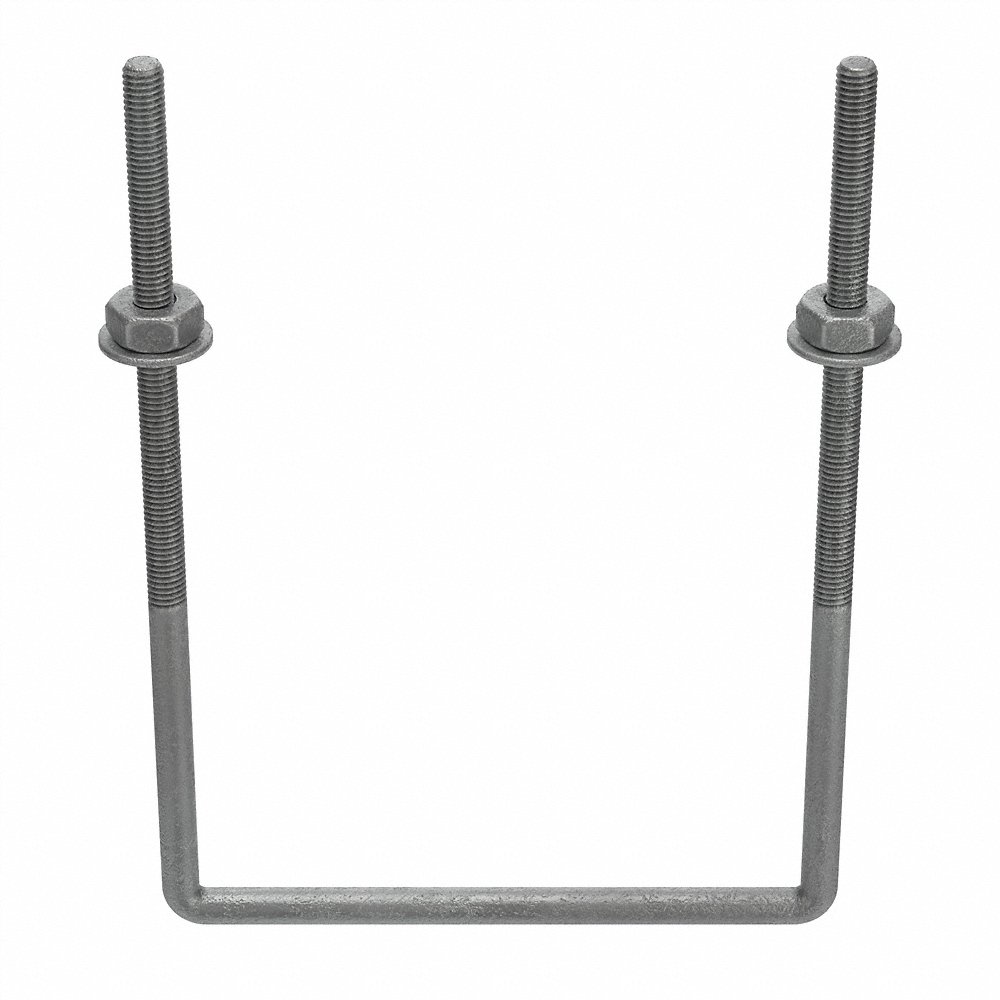 GRAINGER U17264.037.0407 U-Bolt 3/8-16 Steel Hot Dip Galvanised | AG2KKV 31KG10