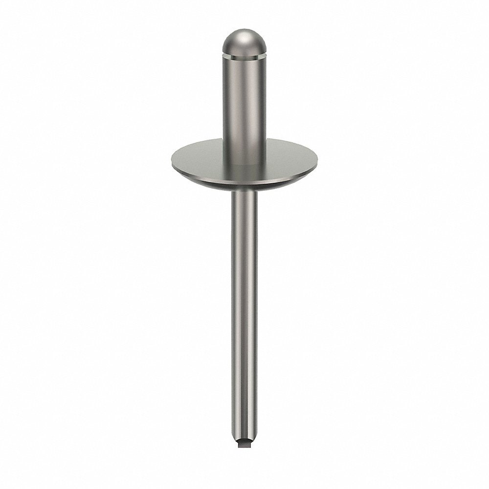 GRAINGER U34181.018.0064 Blind Rivet 3/16 Inch X 0.450 Inch Flange, 250PK | AG2WTZ 32MM47