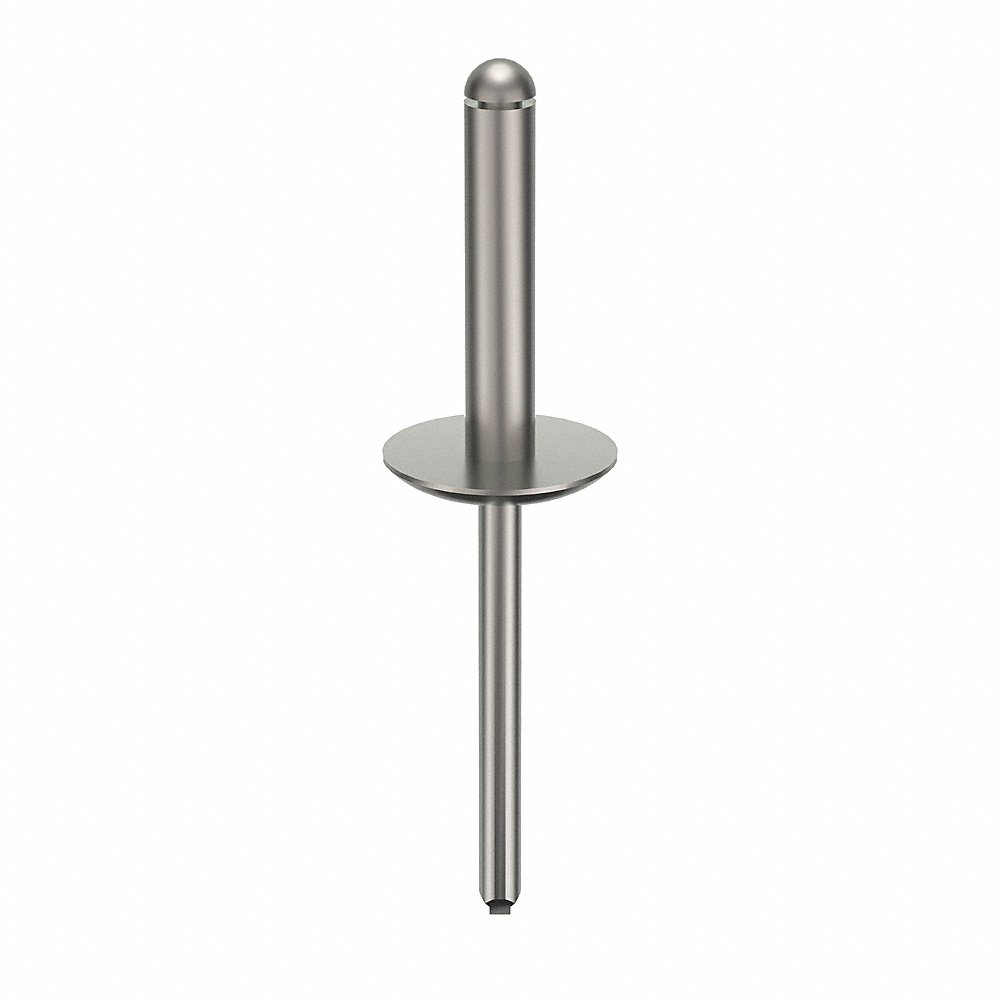GRAINGER U34181.018.0612 Blind Rivet 3/16 Inch X 0.950 Inch Flange, 250PK | AG2WUD 32MM51