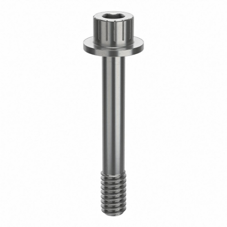 GRAINGER ZPS44014C20 Socket Head Cap Screw, 1/4 Inch-20 Thread Size, 1 11/16 Inch Size Length, Plain, SS | CQ4WAZ 45FR62