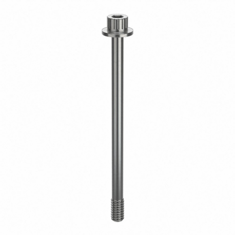 GRAINGER ZPS44014C52 Socket Head Cap Screw, 1/4 Inch-20 Thread Size, 3 11/16 Inch Size Length, Plain, SS | CQ4WEJ 45FR78