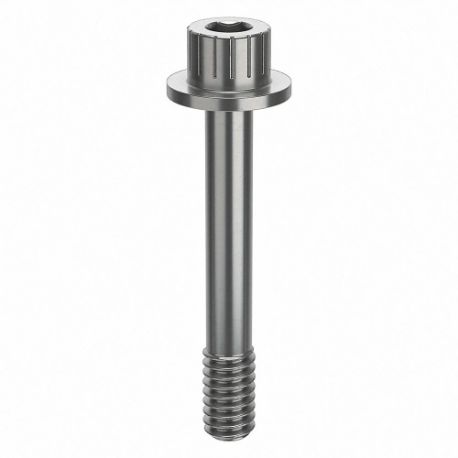 GRAINGER ZPS60114C20 Socket Head Cap Screw, 1/4 Inch-20 Thread Size, 1 11/16 Inch Size Length, Plain, SS | CR3FAC 45FV50