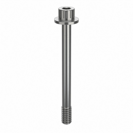 GRAINGER ZPS60214C34 Socket Head Cap Screw, 1/4-20 Thread Size, 2 9/16 Inch Size Length, Plain, Stainless Steel | CQ4WDZ 45FX45