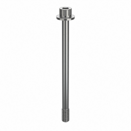 GRAINGER ZPS60214C48 Socket Head Cap Screw, 1/4-20 Thread Size, 3 7/16 Inch Size Length, Plain, Stainless Steel | CQ4WFA 45FX52