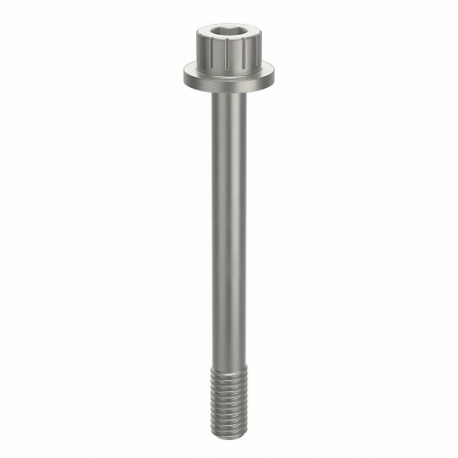 GRAINGER ZPS72010F24 Socket Head Cap Screw, #10-32 Thread Size, 1 7/8 Inch Length, Flanged Std, Plain, Aluminum | CQ4XNM 45FY67