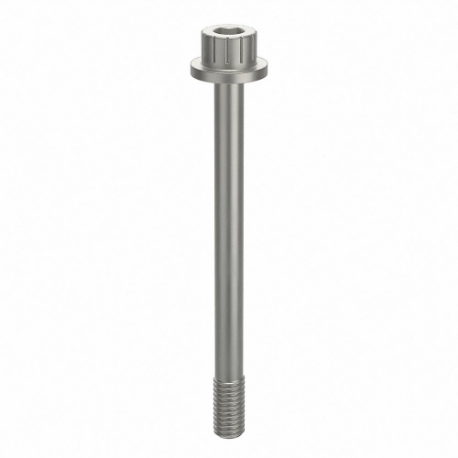 GRAINGER ZPS72010F30 Socket Head Cap Screw, #10-32 Thread Size, 2 1/4 Inch Length, Flanged Std, Plain, Aluminum | CQ4VDJ 45FY70