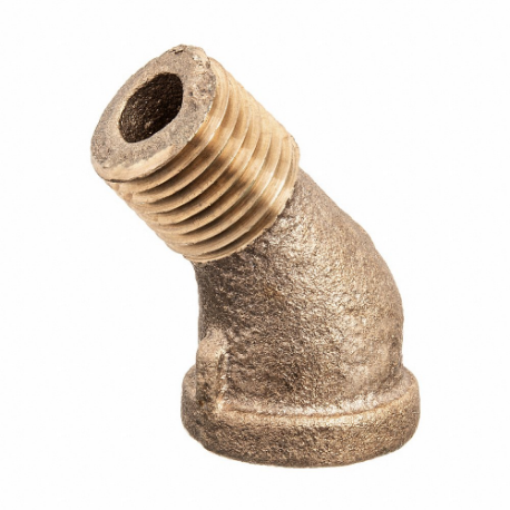 GRAINGER ZUSA-PF-10435 45 Deg. Street Elbow, Brass, 1 1/4 Inch X 1 1/4 Inch Fitting Pipe Size | CQ7GGQ 60VN15