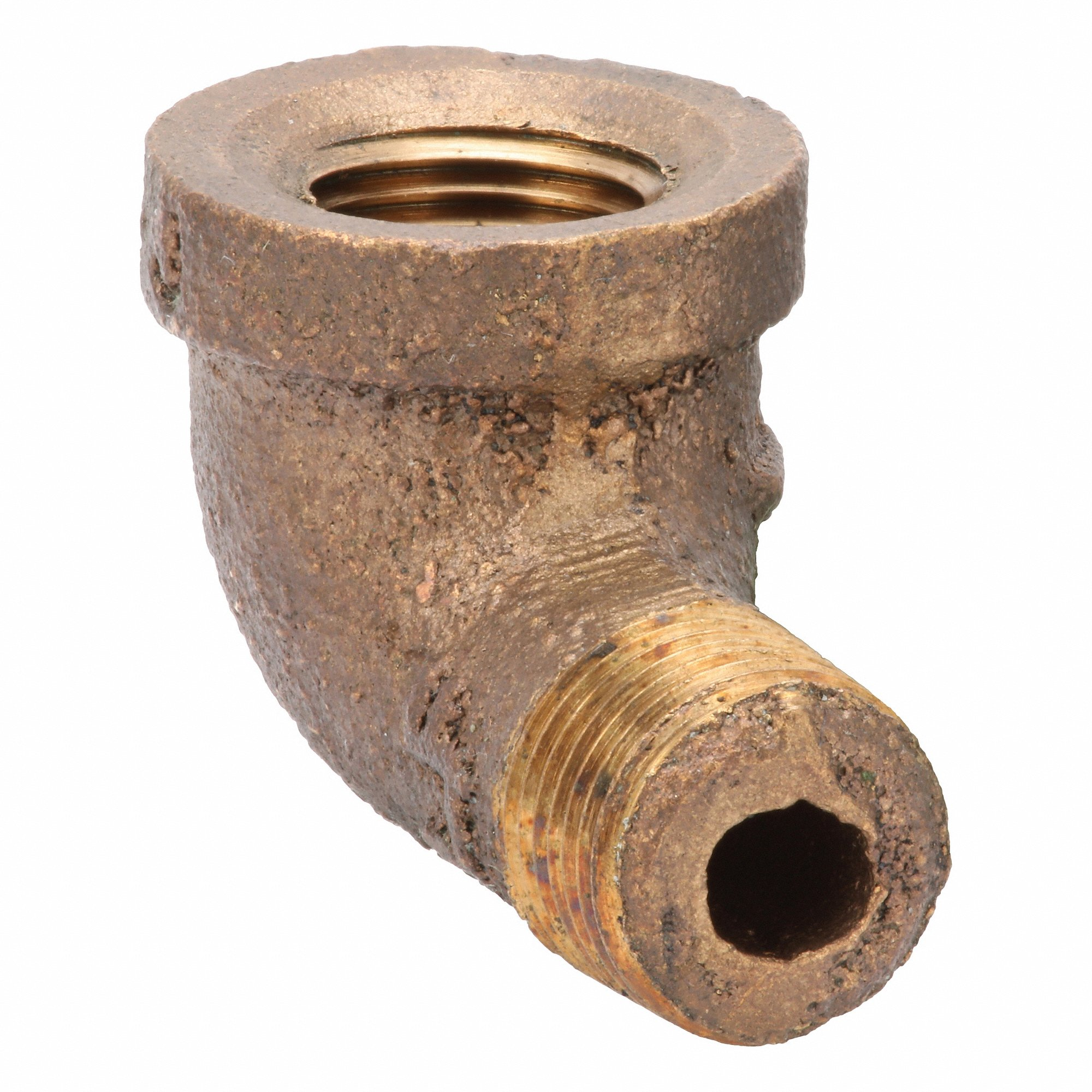 GRAINGER ZUSA-PF-10672 90 Deg. Street Elbow, Brass, 1/8 Inch X 1/8 Inch Fitting Pipe Size, Female Npt X Male Npt | CQ7GKA 60VX63