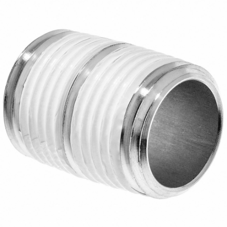 GRAINGER ZUSA-PF-1341 Nipple, 1/8 Inch Nominal Pipe Size, 3/4 Inch Overall Length | CQ6KGN 61UC15
