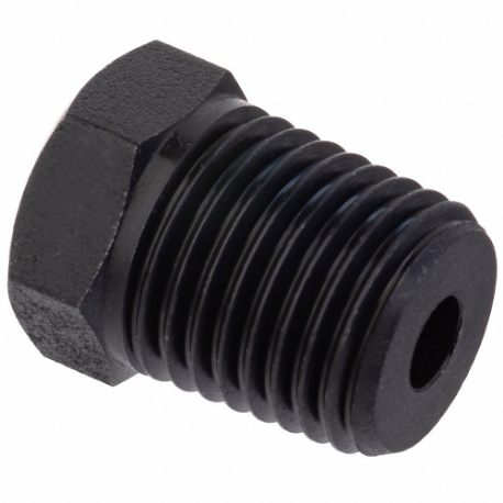 GRAINGER ZUSA-PF-9089 Hex Bushing, Black Zinc-Plated Brass, 3/8 Inch X 1/4 Inch Fitting Pipe Size | CQ7GLM 60VT44