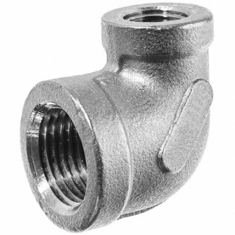 GRAINGER ZUSA-PF-9503 90 Deg. Elbow Reducer, Aluminum, 2 Inch X 1 1/2 Inch Fitting Pipe Size | CP7KRW 60PX11
