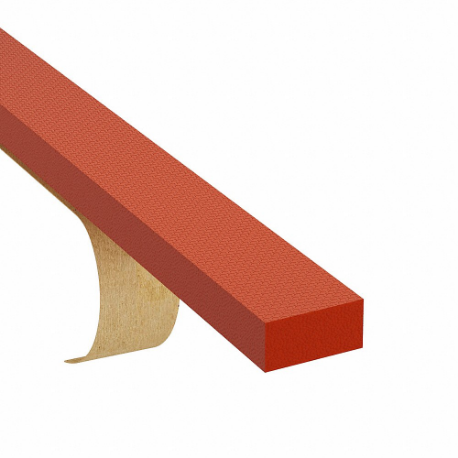 GRAINGER ZUSA731AMFS-34 Silicone Strip, Standard, 2 1/2 x 36 Inch Size, 1/2 Inch Thickness, Red, Closed Cell | CQ4PHY 743U78