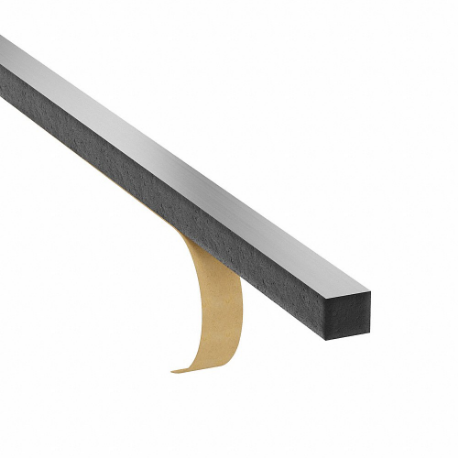 GRAINGER ZUSABSR-41 Buna-N Strip, Closed Cell, 3/4 Inch X 36 In, 5/8 Inch Thick, 1-Sided Adhesive, Black | CP7ZYD 743Y63
