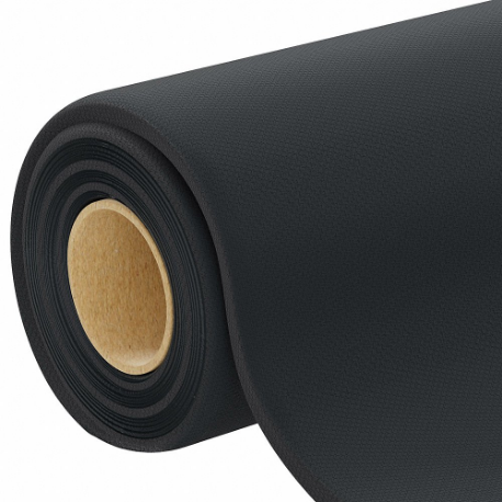 GRAINGER ZUSANSR-FR-286 Neoprene Roll, 36 Inch X 10 Ft, 1 Inch Thick, Black, Closed Cell, 1-Sided Adhesive, Good | CQ2PEH 60JG76