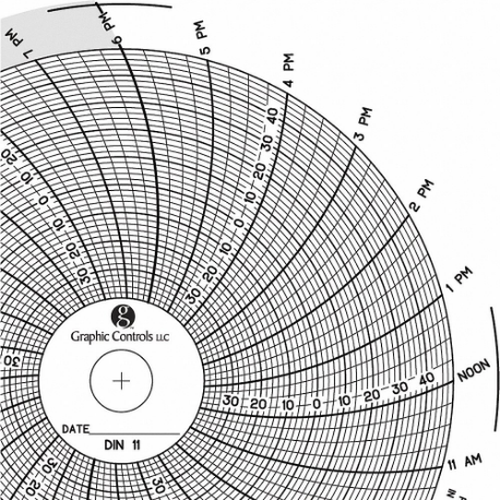 GRAPHIC CONTROLS Chart 011 Circular Paper Chart, 4 Inch Chart Dia, -40 to 50, 60 Pack | CR3HKP 30ZX72