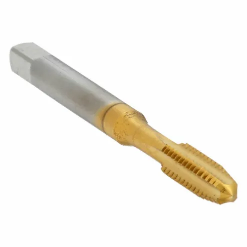 Straight Flute Tap, 1/4 In-20 Thread Size, 1 in Thread Length, 2 1/2 in Overall Length