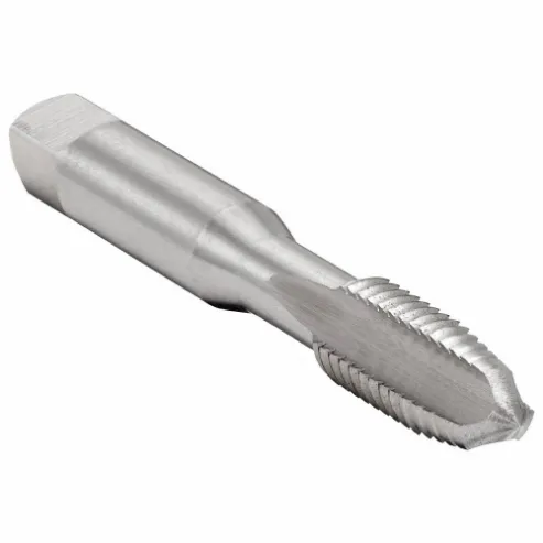 Straight Flute Tap, 5/16 In-18 Thread Size, 11/16 in Thread Length, Plug, Right Hand