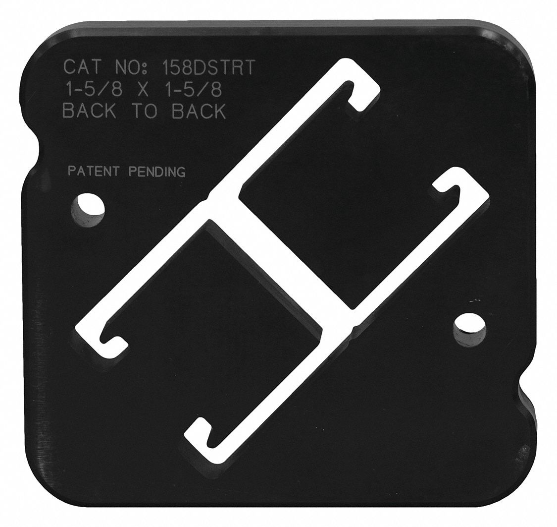 GREENLEE 158DSTRT Double Strut Die, 1-5/8 x 3-1/4 Inch Size, 3/4 Inch Thickness | CF2JQM 55EM49