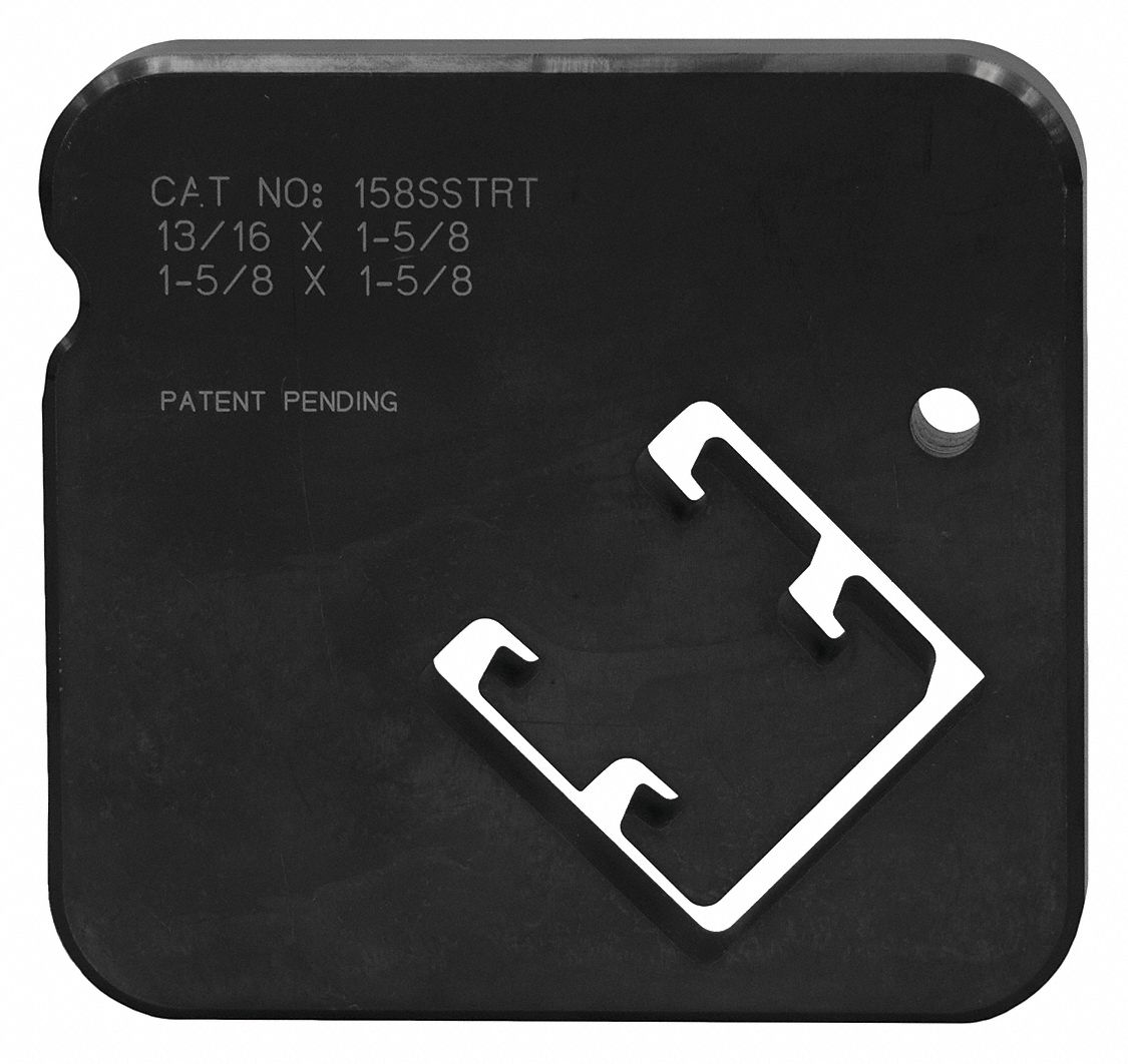 GREENLEE 158SSTRT Single Strut Dies, 3/4 Inch Thickness, Tool Steel | CE9GEE 55EM48