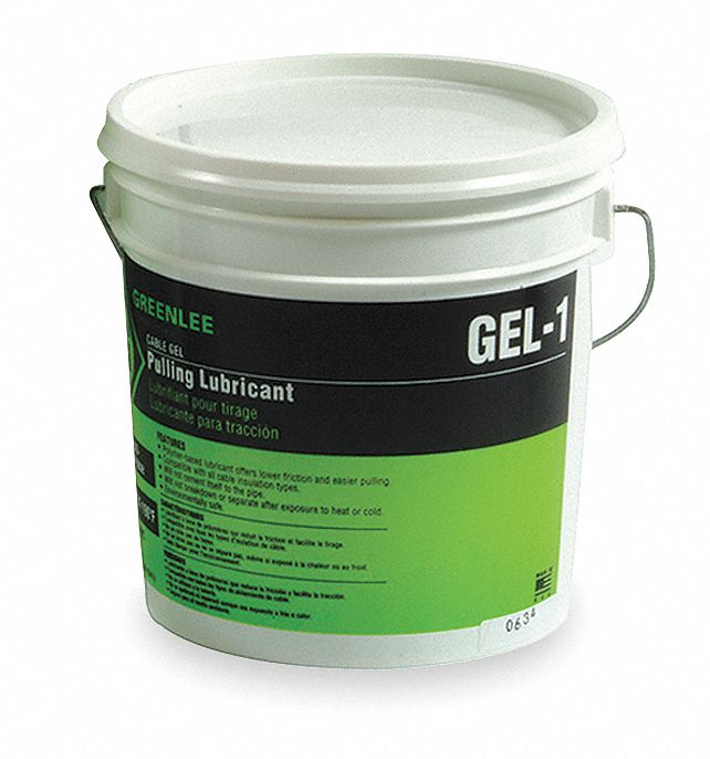 GREENLEE GEL-1 Cable and Wire Pulling Lubricants, 29 Deg to 190 Deg F, No Additives, 1 Gallon, Pail, Blue | CR3LPM 4HEA7
