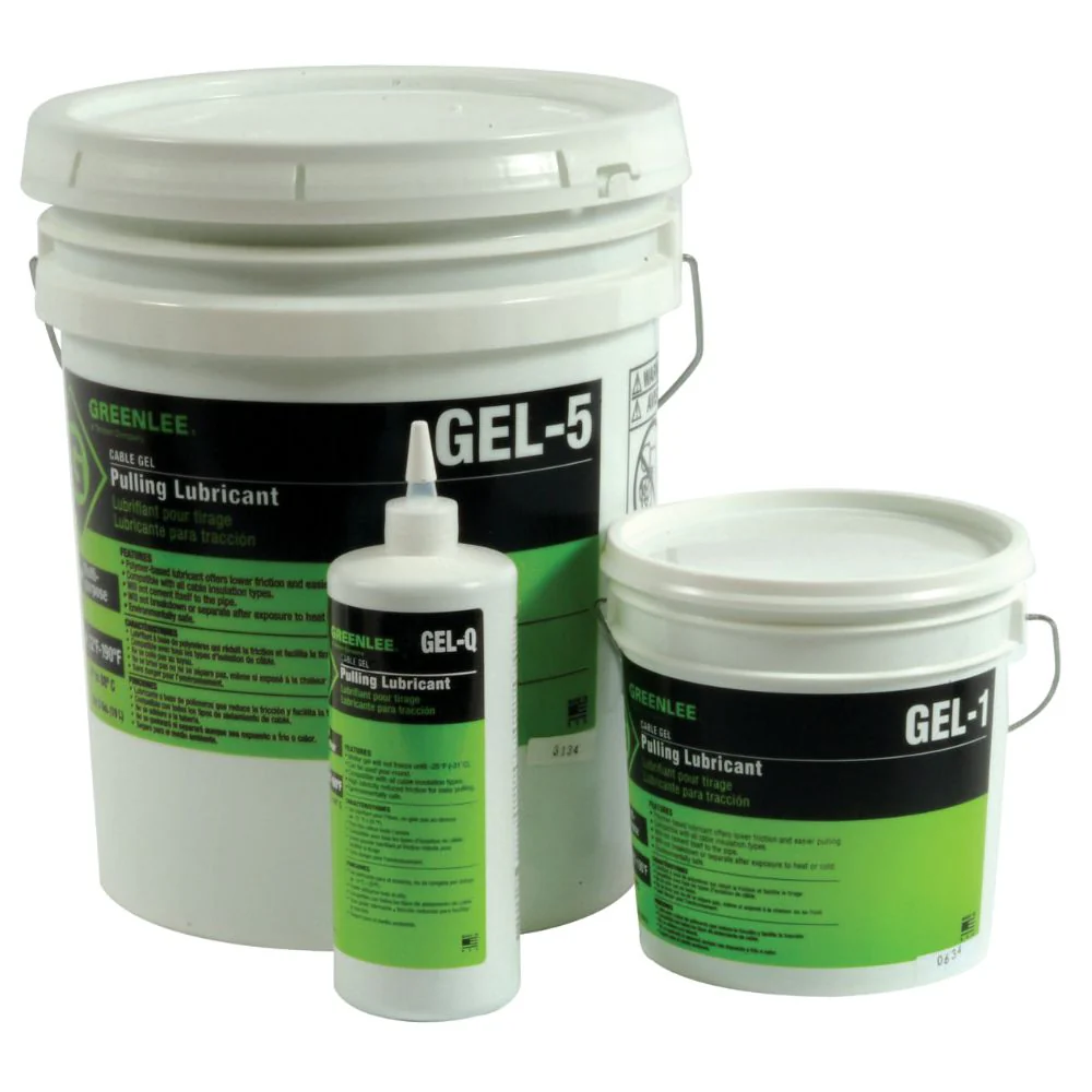 GREENLEE GEL-5 Fibr-5 Fiber-Gel Cable Pulling 5Gallon | CT4ZAF 34F294