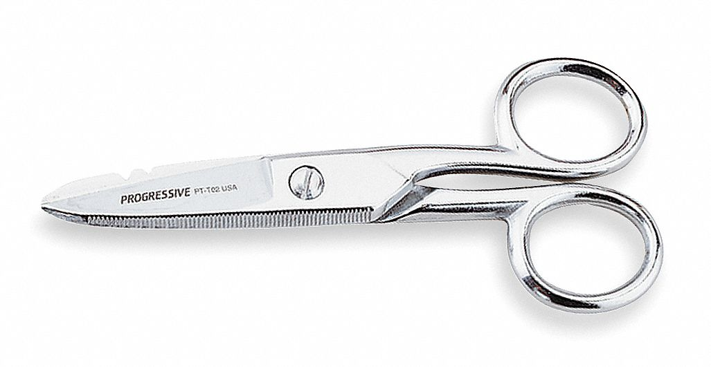 GREENLEE PT-T02 Electrician Scissor, 19 To 24 AWG Cutting Capacity, Tempered Steel | AD2GFW 3PB51