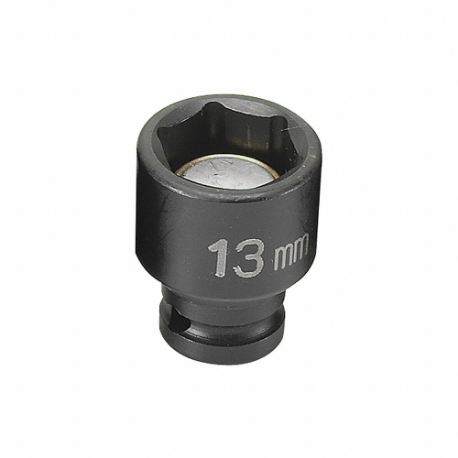 GREY PNEUMATIC 913MG Socket, 13 mm, 1/4 InchD, Impact, 6Pt | CR3LVA 51NY58