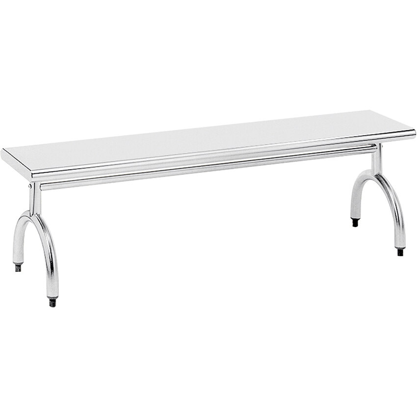 Commercial Gowning Bench, 12 X 96 Inch Size, 16 Gauge, Stainless Steel