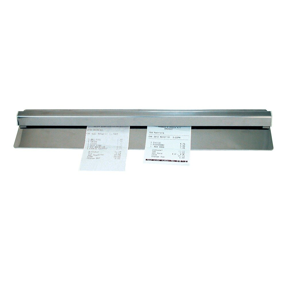 Aluminum Wall Mounted Ticket Holder, 48 X 2 7/16 Inch Size