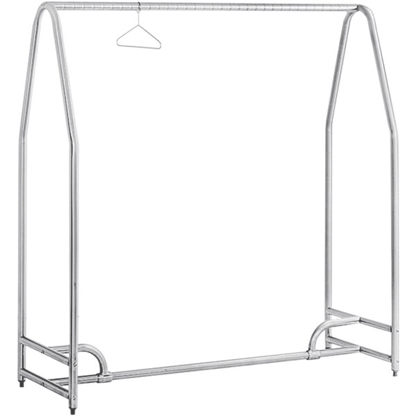 Free Standing Cleanroom Garment Rack, 48 X 24 X 74 Inch Size, 16 Gauge, Stainless Steel