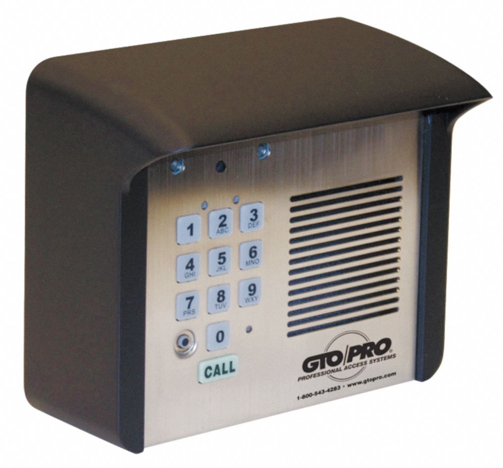 Intercom Keypad, 12VDC, Black