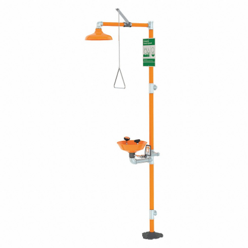 GUARDIAN EQUIPMENT G1950P Drench Shower With Face/eyewash Plastic | AC2PGG 2LVC3