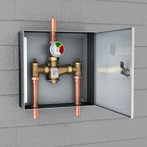 GUARDIAN EQUIPMENT G6022 Thermostatic Mixing Valve, 13 Gallon, Stainless Steel Cabinet | CJ7EHM