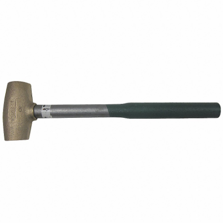 HACKETT 2.5CS Copper Mallet, Steel Handle, 2 5/8 Lb Head Wt, 2 1/4 Inch Dia, 3 1/4 Inch Head Lg | CR3MUC 36XC11
