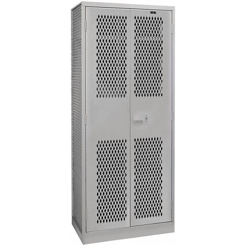 Dark Gray Wardrobe Locker, 42-3/8 Inch W x 24 Inch D x 78 Inch H