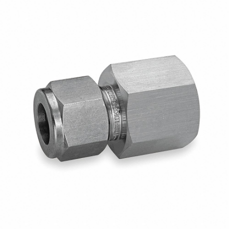 HAM-LET 3000379 FEMALE CONNECTOR, 316 Stainless Steel, Compression x FBSPT, For 3 mm Tube OD | CR3NWV 787Y45