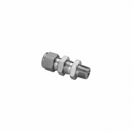 HAM-LET 3000869 Stainless Bulkhead, 316 Stainless Steel | CR3PKP 787YK5
