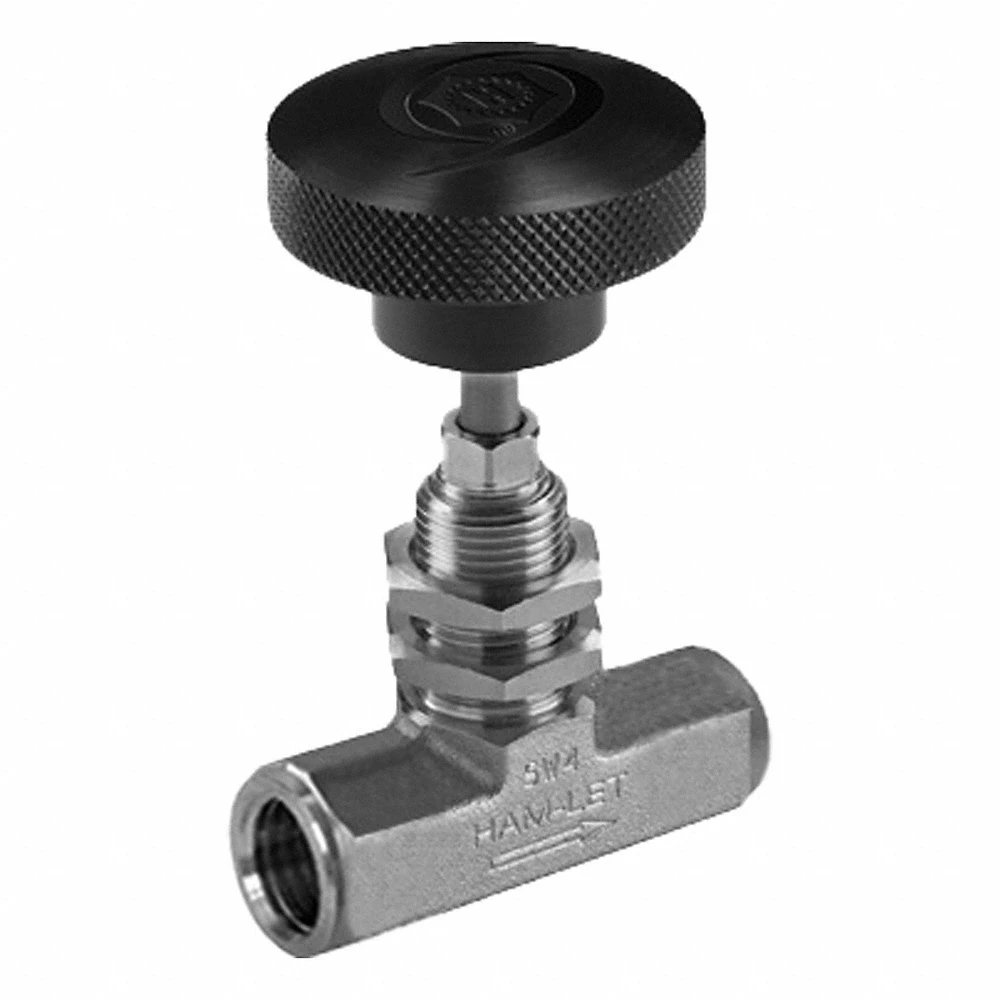 Plumbing Needle Valve, Inline Valve Body, 316 SST, Integral Bonnet, FNPT x FNPT