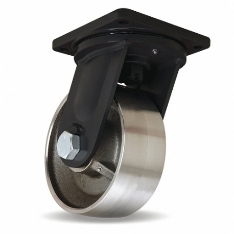 HAMILTON S-MDK-104HFSB-H4SL-HCB Heat-Resistant Standard Plate Caster, 10 Inch Dia, 13 Inch Height, Swivel | CR3NJB 55HA14