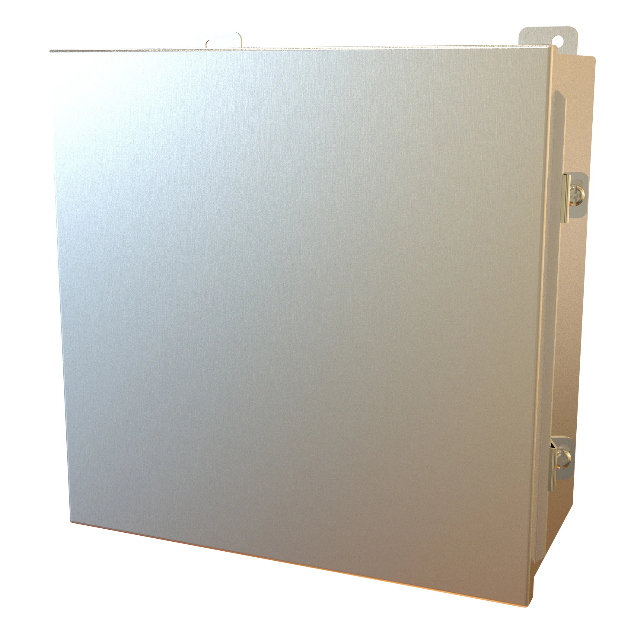HAMMOND 1414N4PHSSL6 Enclosure, 12 x 12 x 6 Inch Size, Wall Mount, 304 Stainless Steel, #4 Brush Finish | CV7JEE