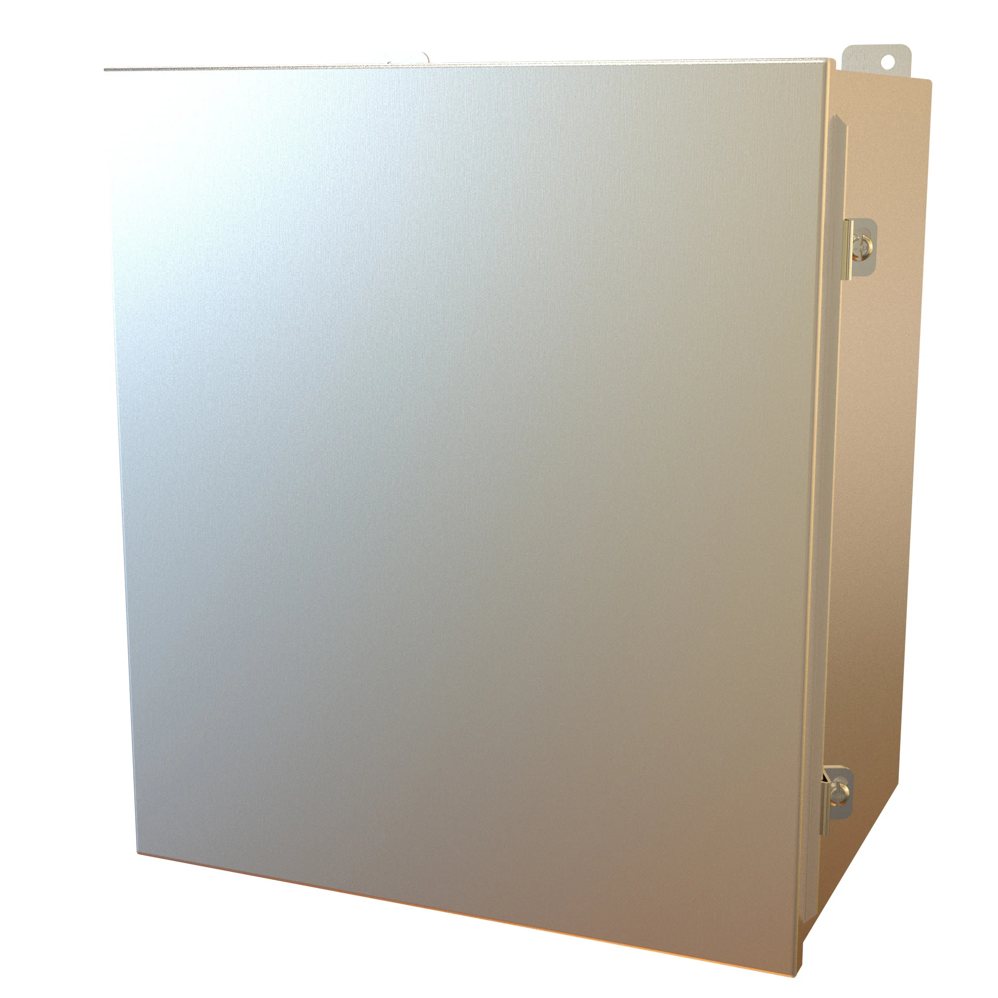 HAMMOND 1414N4PHSSO10 Enclosure, 16 x 14 x 10 Inch Size, Wall Mount, 304 Stainless Steel, #4 Brush Finish | CV7JEH